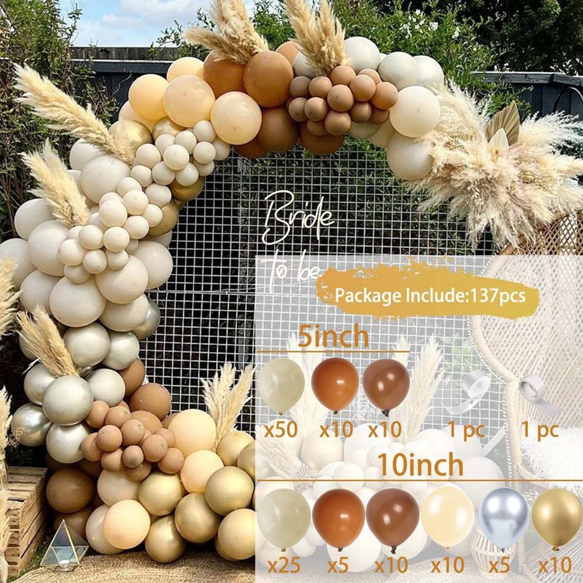 Abrikoos Koffie Bruine Ballonnen Slinger Boog Kit Bruiloft Verjaardagsfeestje Decoraties Kids Baby Douche Benodigdheden Latex Ballon Globos