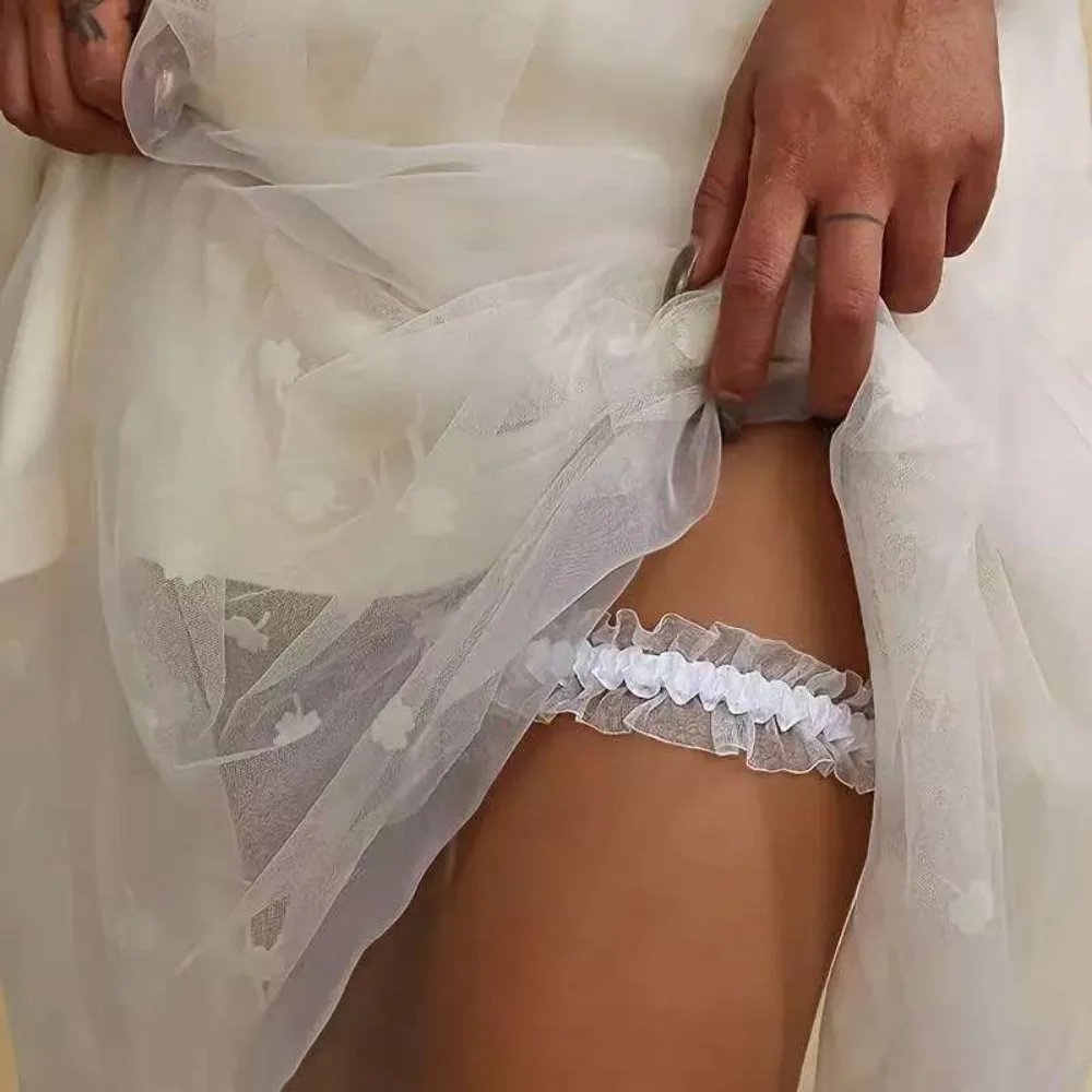 Fashion Lace Bridal Lace Garter Women's Garter Belt Bride Souvenirs Wedding Lace Garter Bowknot Women Thigh Garter Women Girls