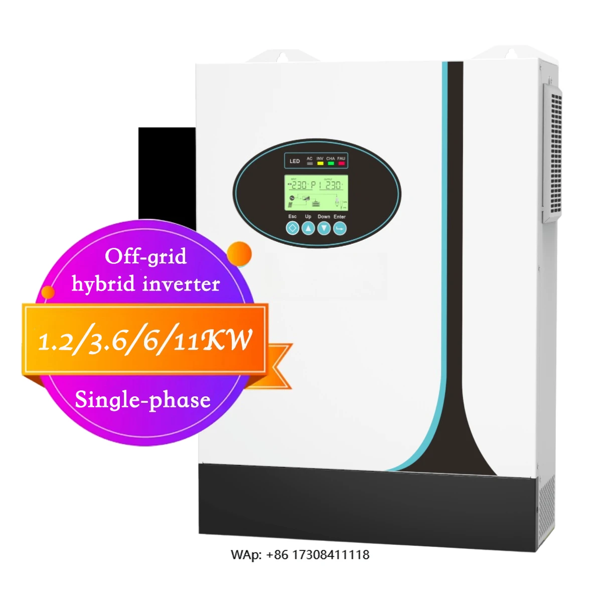 Solar Inverter 48V 11KW 6KW 5KW 3.2KW Hybrid Off Grid Solar Power System Inverter
