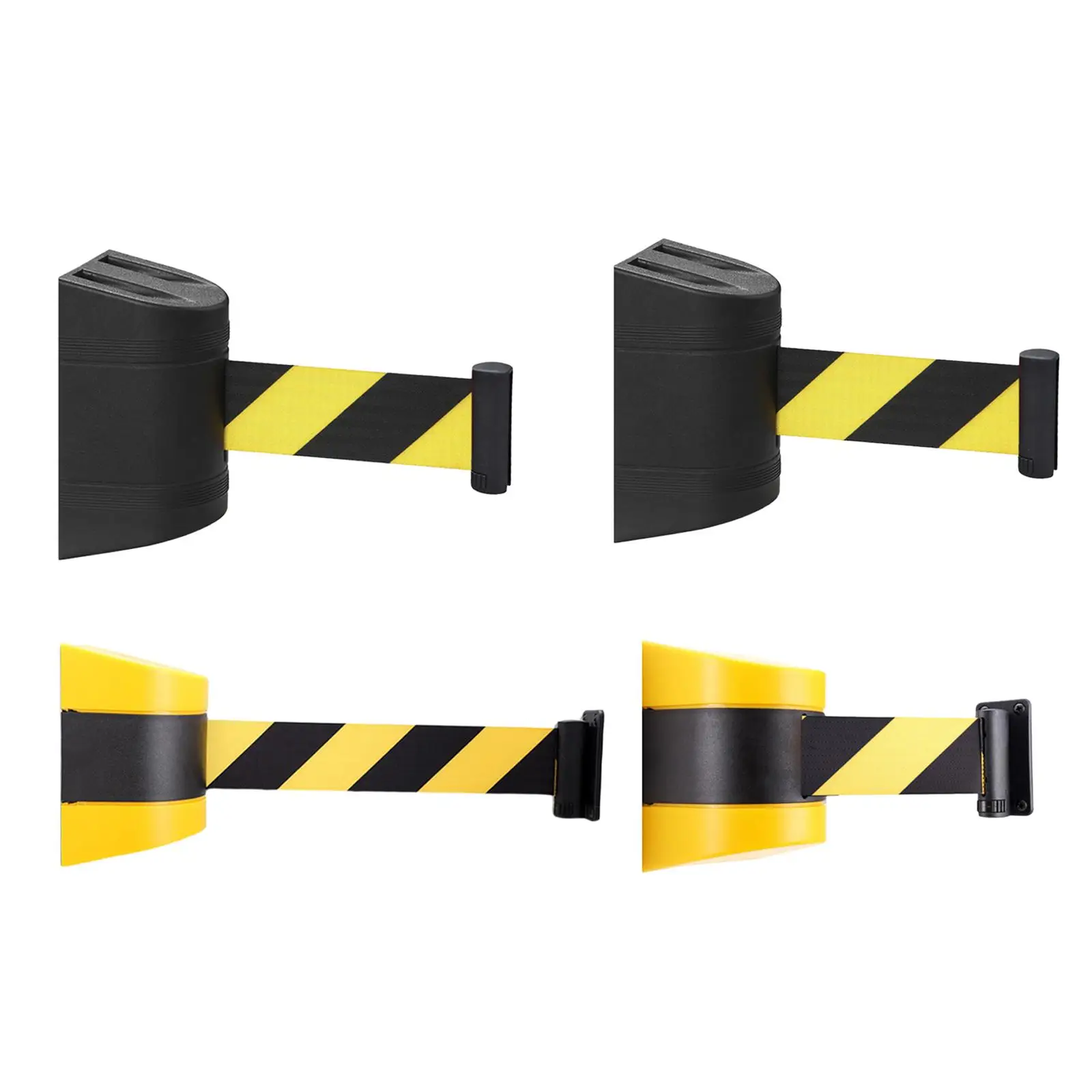 

Fixed Mount Crowd Control Retractable Barrier Tape Fixed Space Saving Crowd