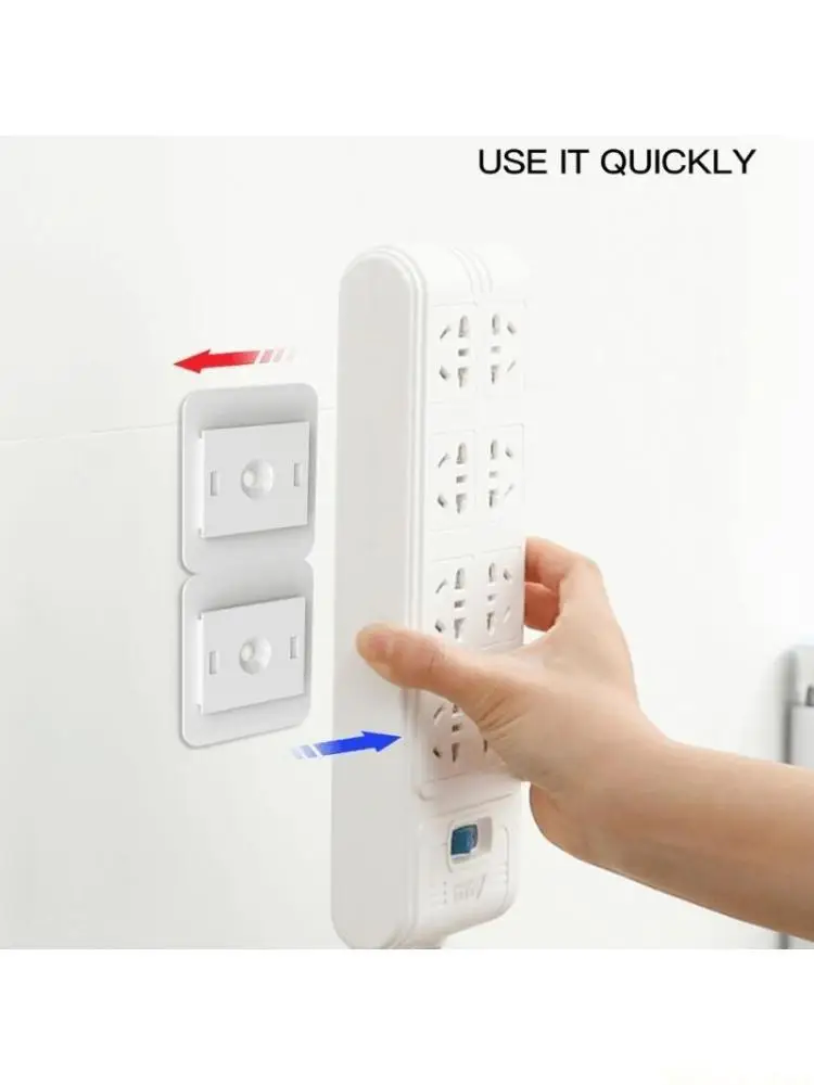 M5TD 5Pcs Wall Adhesive Hook Wire Shelf Wall Mount Sticker Fixing Patch For Kitchen