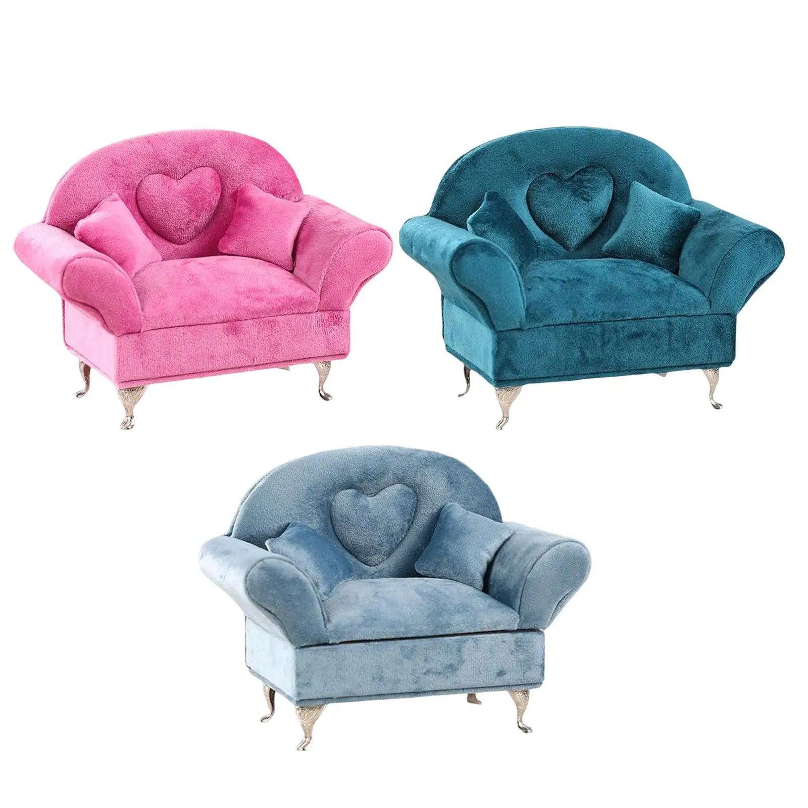 1/6 Wooden Shell Chair Miniature Furniture Ornaments DIY Accessories Miniature