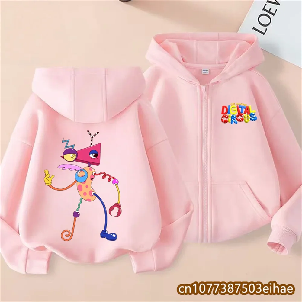 Magical Number Circus Cartoon Pullover Hoodie Children Spring Autumn Outerwear Soft Fabric Boys Girls Holiday Surprise Gift