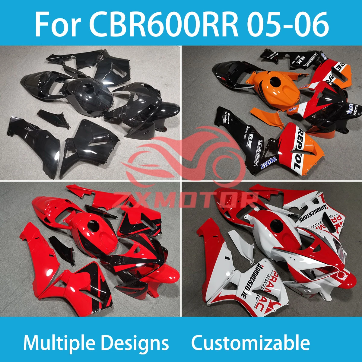 For Honda CBR 600RR 2005 2006 Cool Fairing Kit CBR 600 RR 05 06 ABS Cowling Motorcycle Injection Bodywork Fairings