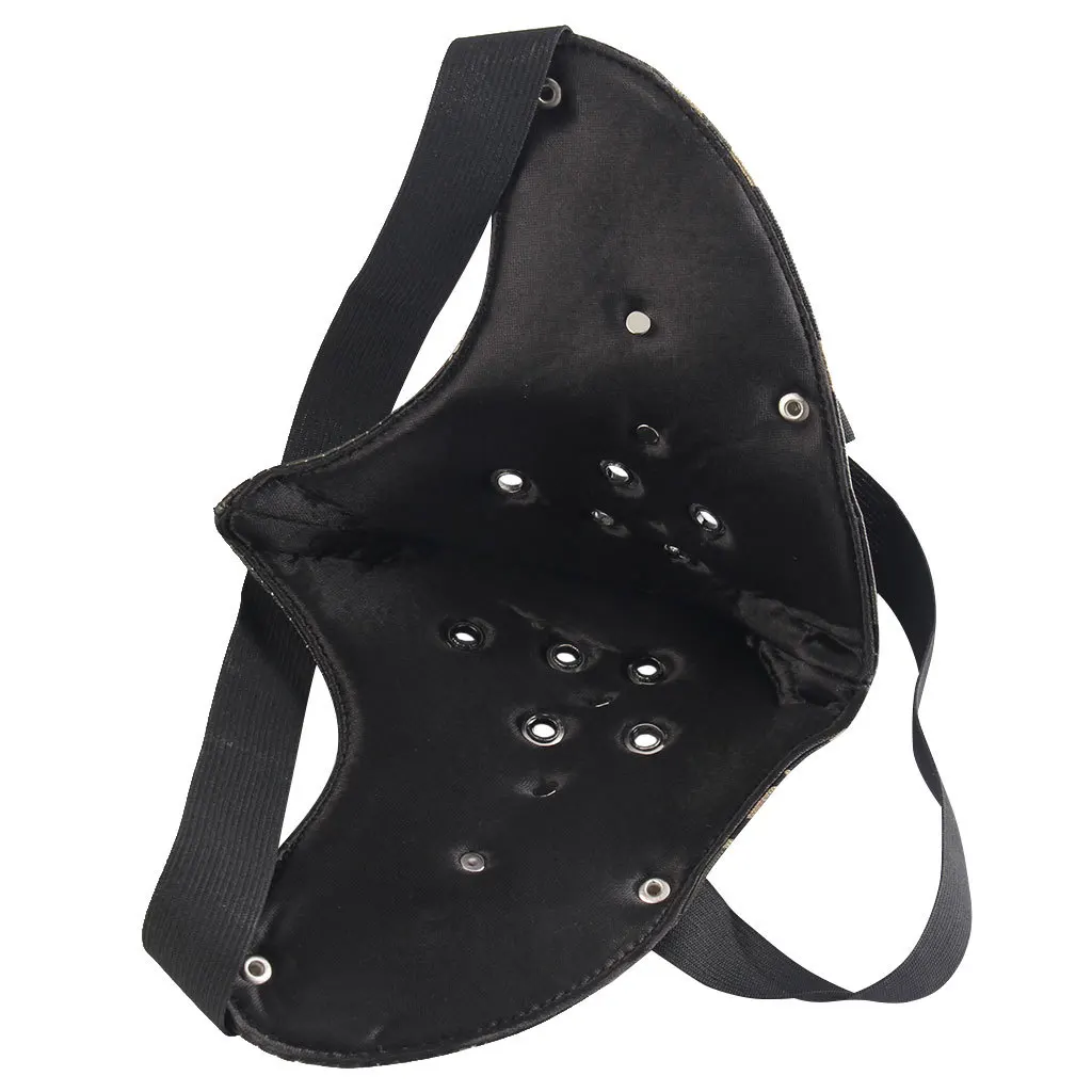 Mannen Dames Camouflage Kleur Print Klinknagel Punk Rock Motormasker Dame Ademend Feest Cosplay Halloween Mond-moffel R3059