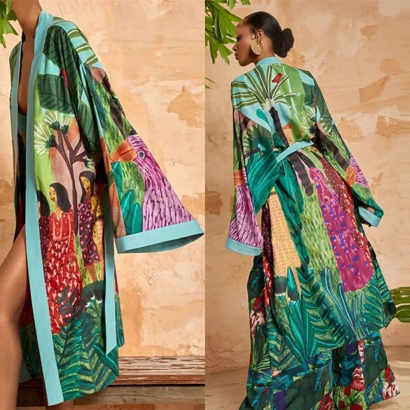 Japanese Kimono Traditional Woman Long Kimono Cardigan Cosplay Cardigan Blouse Shirt Yukata Female Japanese Dress Haori Geisha