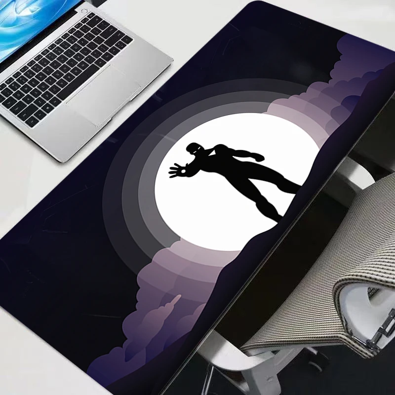 لوحة ماوس ملحقات ألعاب الكمبيوتر المحمول حصيرة سطح المكتب سرعة غير قابلة للانزلاق لوحة ماوس أنيمي مكتب الكمبيوتر الرجل الحديدي السجاد ألعاب لوحة المفاتيح #5