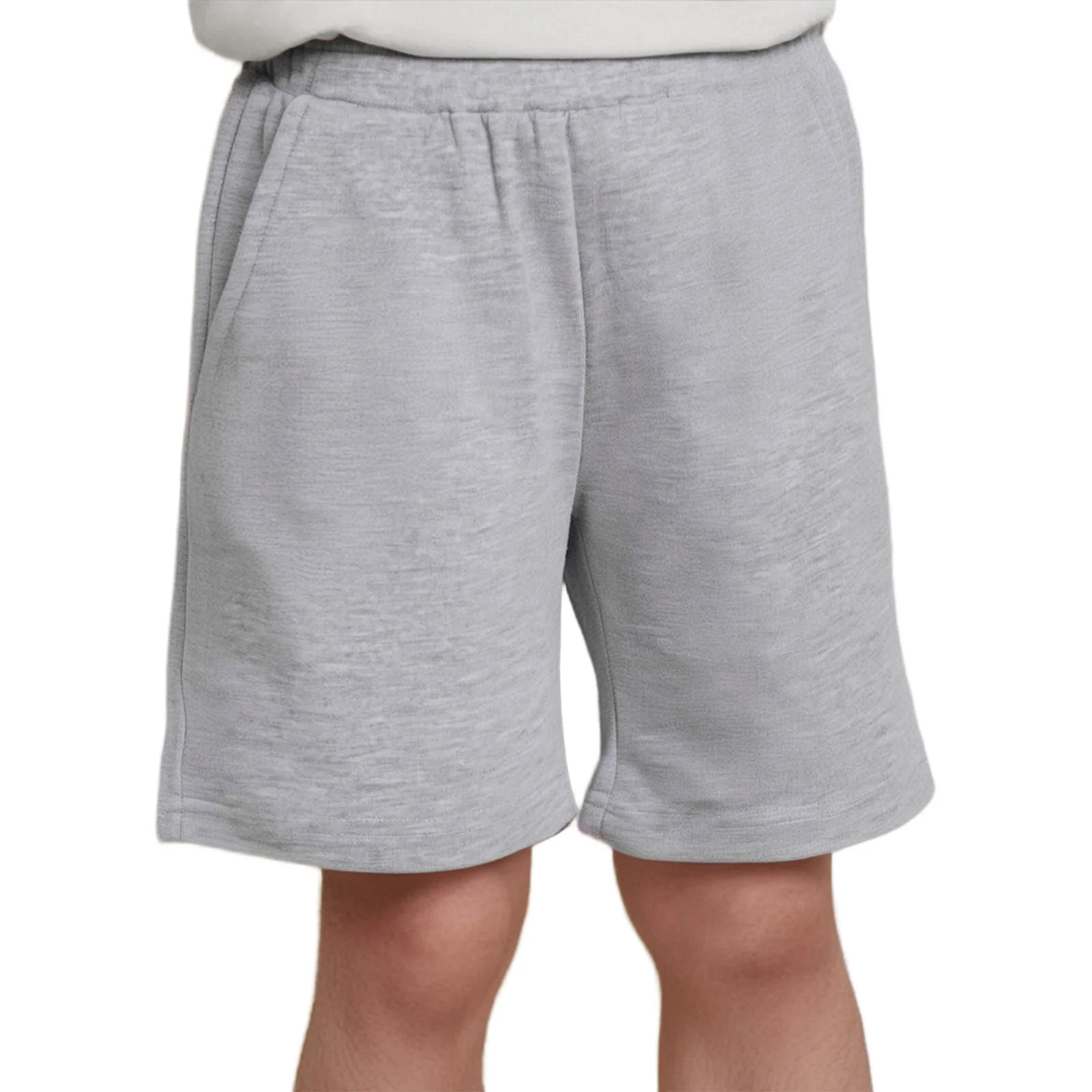 

Kids Boys Shorts Casual Elastic Waistband Solid Color Cotton Shorts Pants with Pockets for Vacation Beach Park Sports Workout