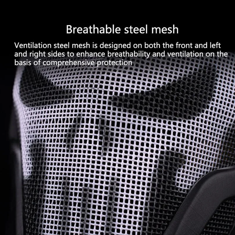 Lightweight Full Protection W23 Helmet, Breathable Steel Mesh, Sponge Lining, EVA Material, Adjusting the Elasticity