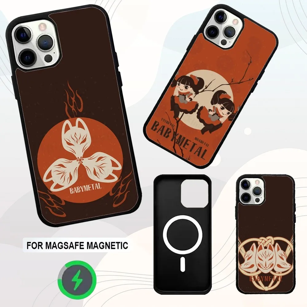

B-Babymetal Girl Idol Phone Case For iPhone 16e,16,15,14,13,12,11,Plus,Pro,Max,Mini Magsafe Magnetic Wireless Charging
