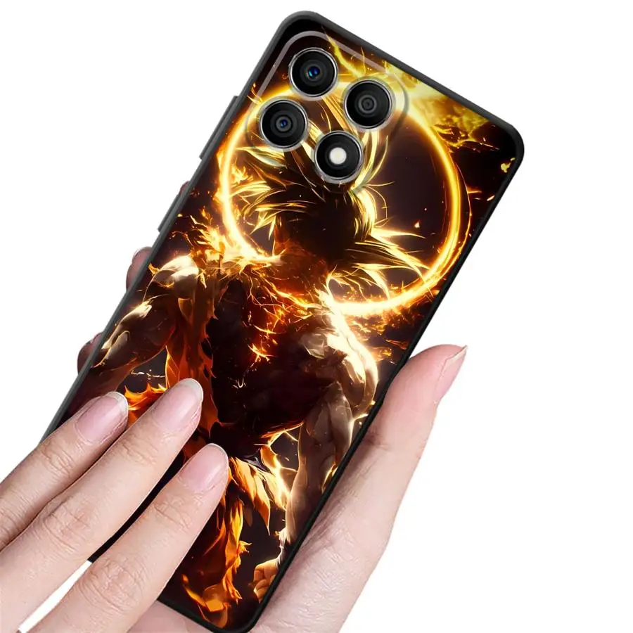 Черный мягкий чехол Dragon Ball Back View Goku для Honor X9a X7b 8X X5b Magic5 Lite X6 X7c 90 Pro X7 X9c 70 X9b X8a X6a X8c X8