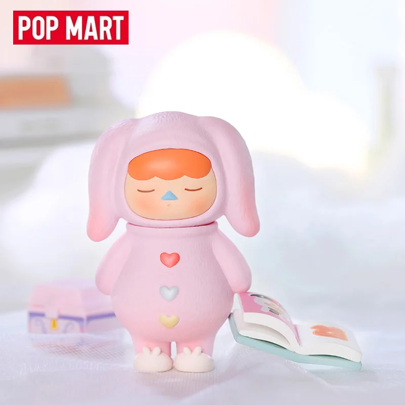 Pop Mart-Boîte ennemi de la série Pucky Elf Sleeping Baby, sac de devinette, boîte mystère, jouets beurre, mignon, figurine d'anime, ornements, collection de cadeaux