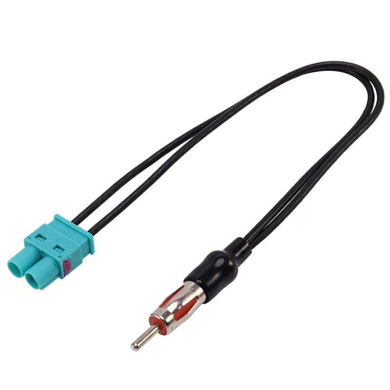 Adaptador de Cable de Audio para coche, antena Dual hembra Fakra Radio a Moto estándar Din macho, adaptador de antena aérea, 1 ud.