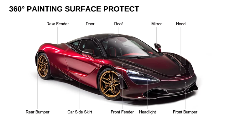 2025 HOHOFILM 1.52*15M Self Healing Tpu Ppf 190Microns Anti Scratch Car Paint Protection OEM Wrap Film for Car