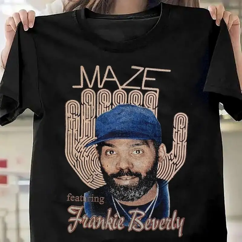 Vtg 2001 Chopped Maze Ft Frankie Beverly Black All Size Gift T Shirt