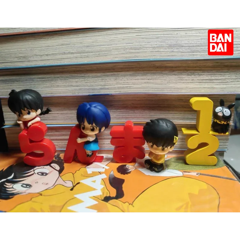 Bandai ranma nibun-no-chi anime figura gashapon original ryoga bonito decoração de mesa crianças brinquedos colecionáveis presente de aniversário