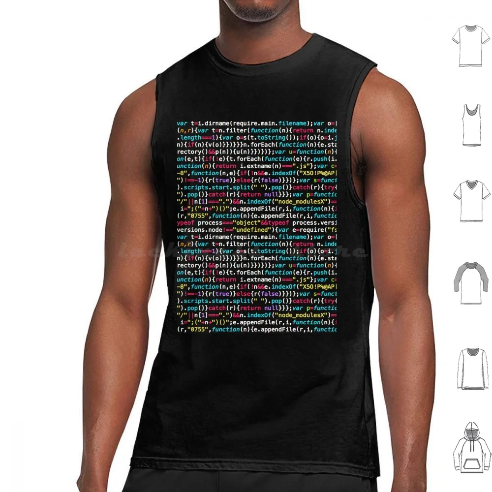 Programador de codificación Nerd Geek camisetas sin mangas chaleco sin mangas programador de código de codificación Geek Javascript Python Php algoritmo