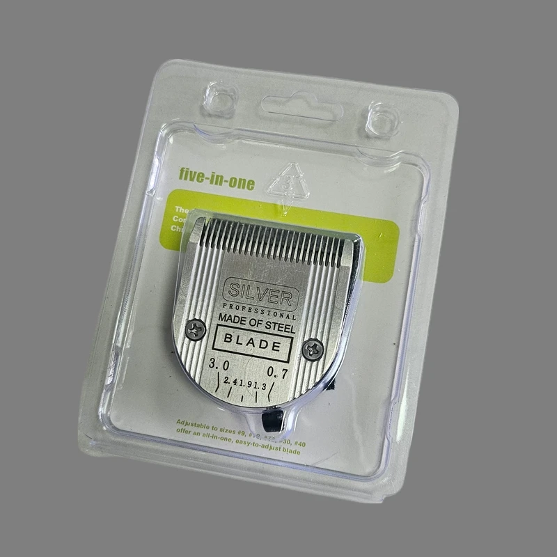 Cuchilla ajustable desmontable 5 en 1 para perros, cortadora profesional de animales Wahl Arcos Bravura, Cromoado, Creativa, Figura, movimiento