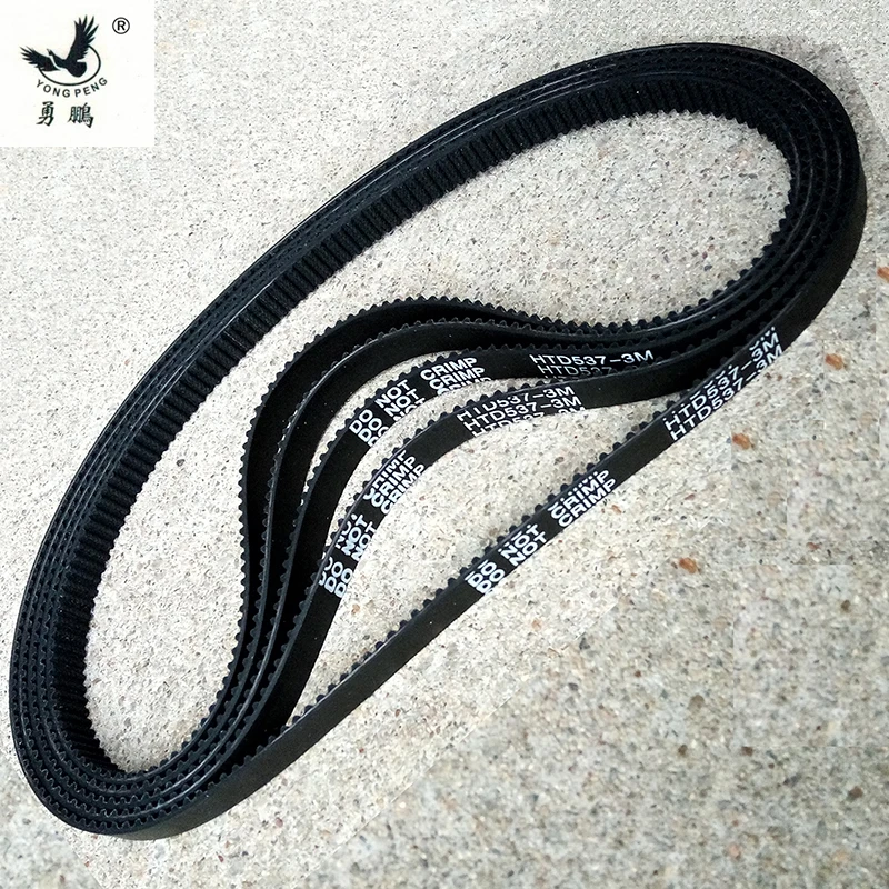 

5 pieces/pack HTD537-3M-9 timing belt teeth 179 width 9mm length 537mm rubber closed-loop 537-3M-9 High quality HTD3M CNC