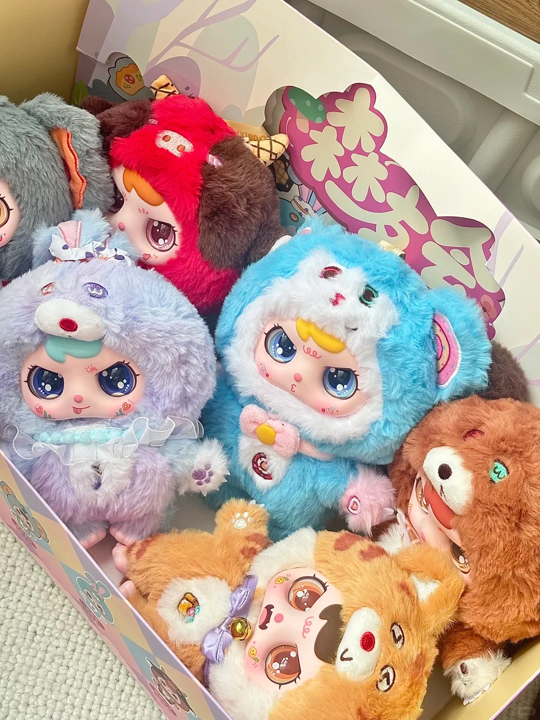 

Ubi Bear Forest Friends Club Series виниловая слепая коробка игрушки модная милая кукла ручной работы кулон декоративный подарок для коллекционеров