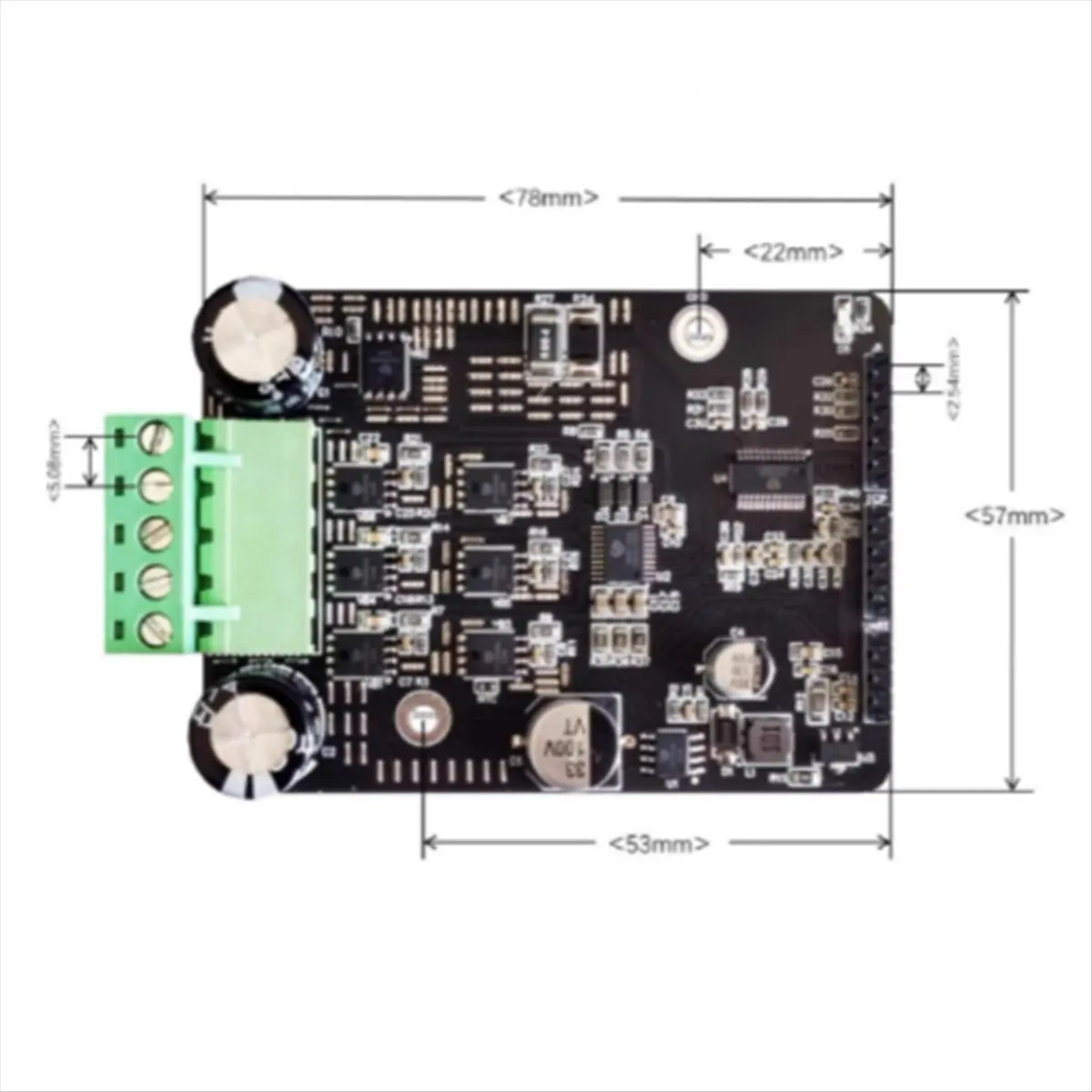 L77A DC 6-80V BLDC 3-Phase DC Brushless Motor Controller PWM High Power 1600W 20A Hall Motor Control Driver Board
