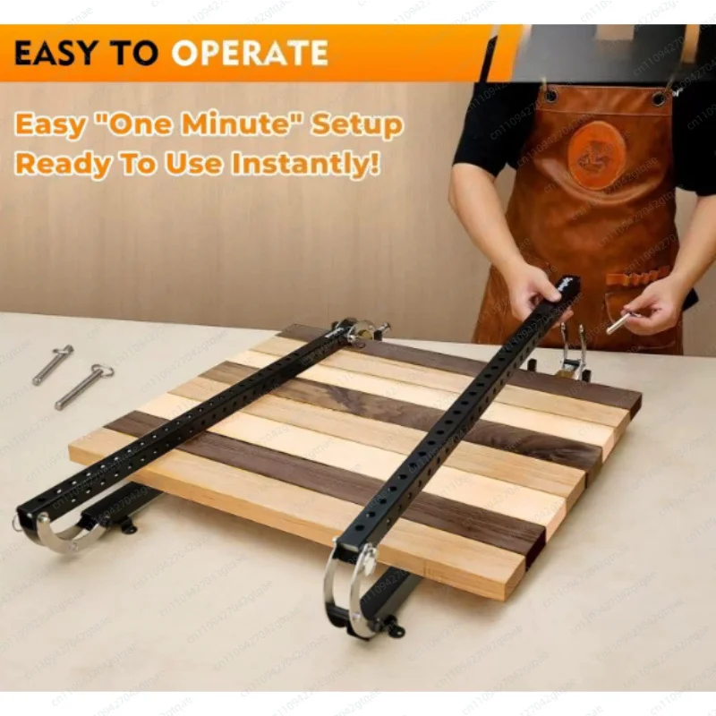 24 Inch Panel Clamp Set 2PCS Woodworking Edge Gluing Clamp Board Joining Clamping Tool for Wood Panels