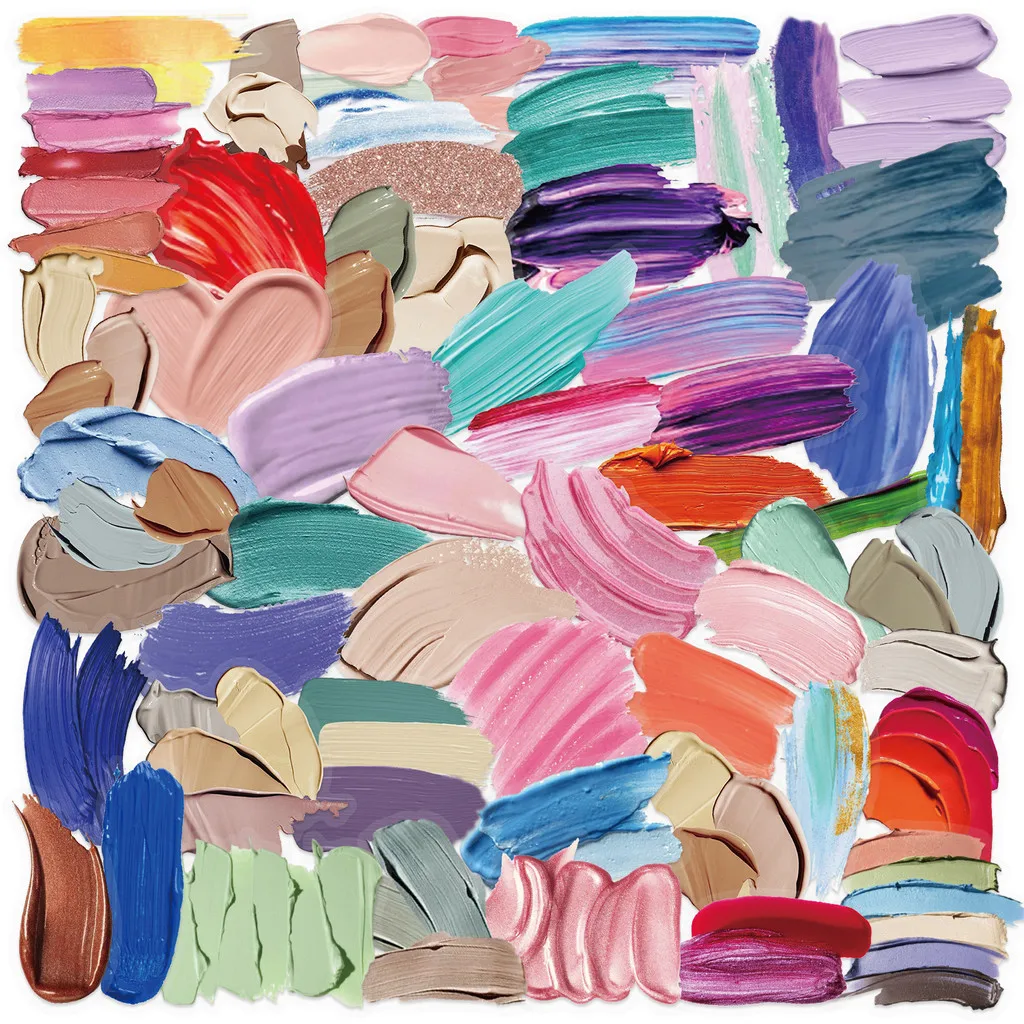 60 قطعة لوحة كرتونية شفافة حزمة ملصقات مقاومة للماء PET شفافة لسجل القصاصات الغيتار دفتر ديكور تسجيل متجر YourLife