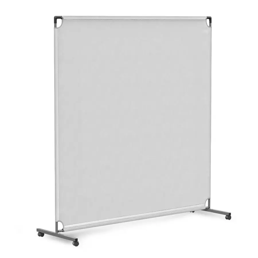 

60inch Rolling Privacy Room Divider Freestanding Office Wall Partition with Non SeeThrough Blackout Screen Sturdy amp Durable Ir
