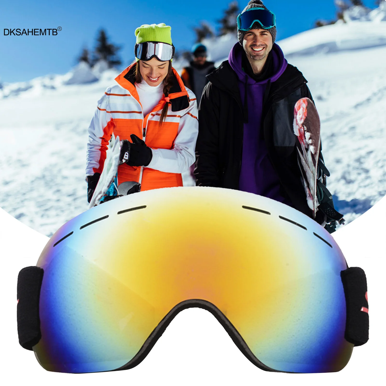 Windproof Skiing Goggles Anti Fog Snow Goggles For Cycling Skiing Hiking Climbing Winter Outdoor Sports Eye Protect Wears 2024