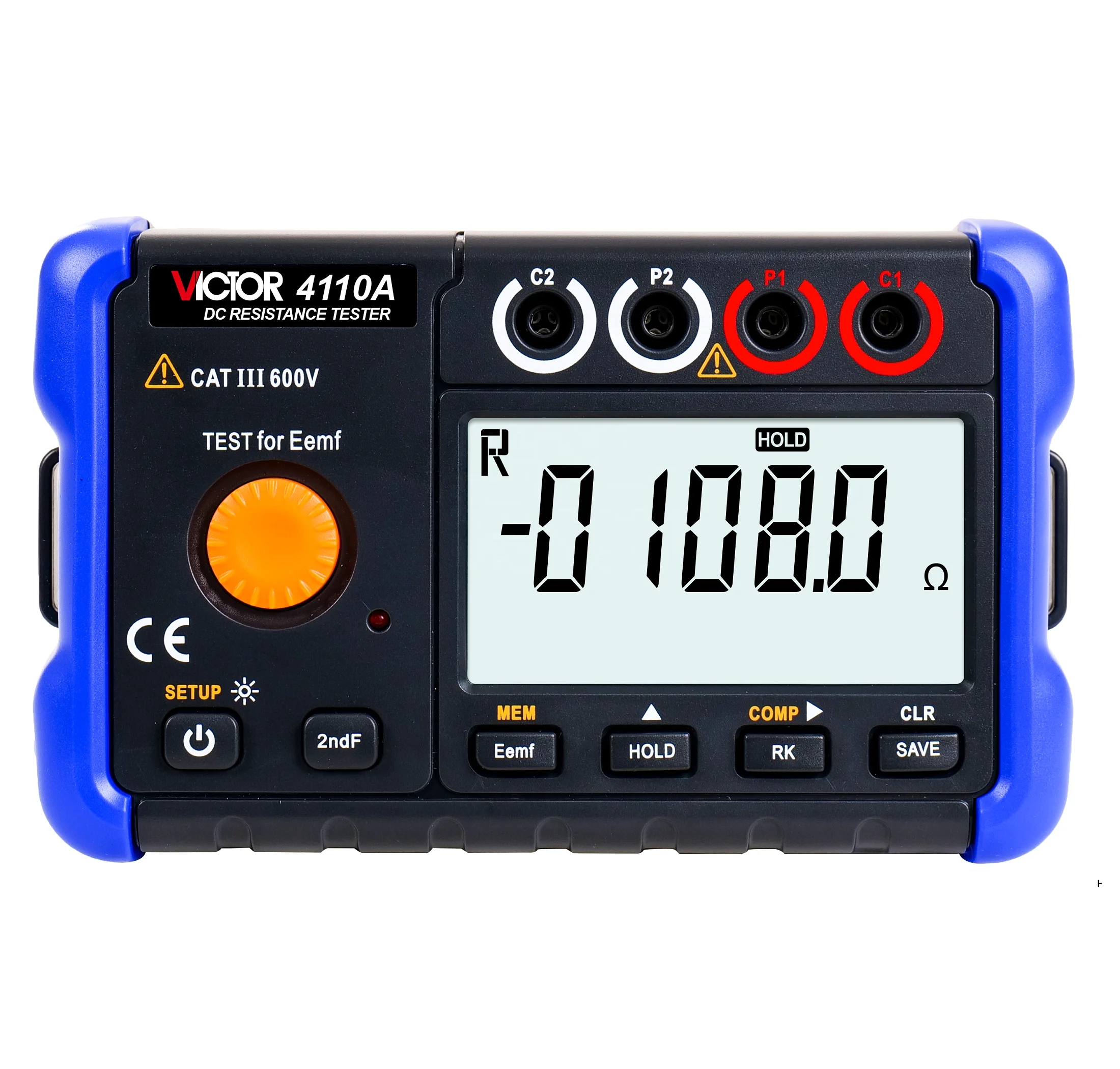 New  4110A DC Low Resistance Tester Large LCD display Withstand voltage AC8320V(50/60Hz)/5 seconds