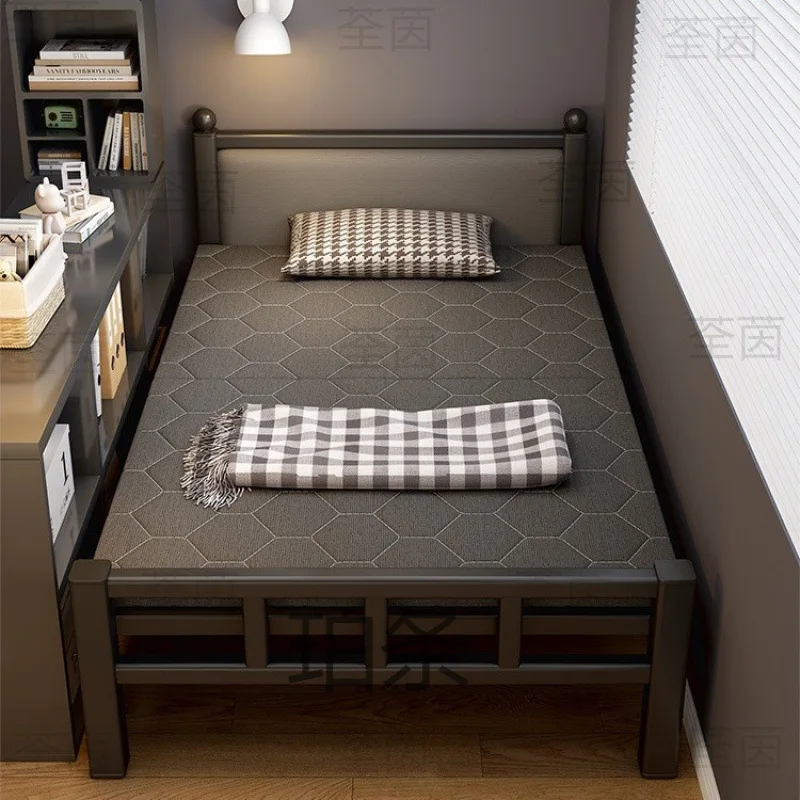 

Folding bed household single simple lunch break small bed portable one meter adult dormitory extra double hard board