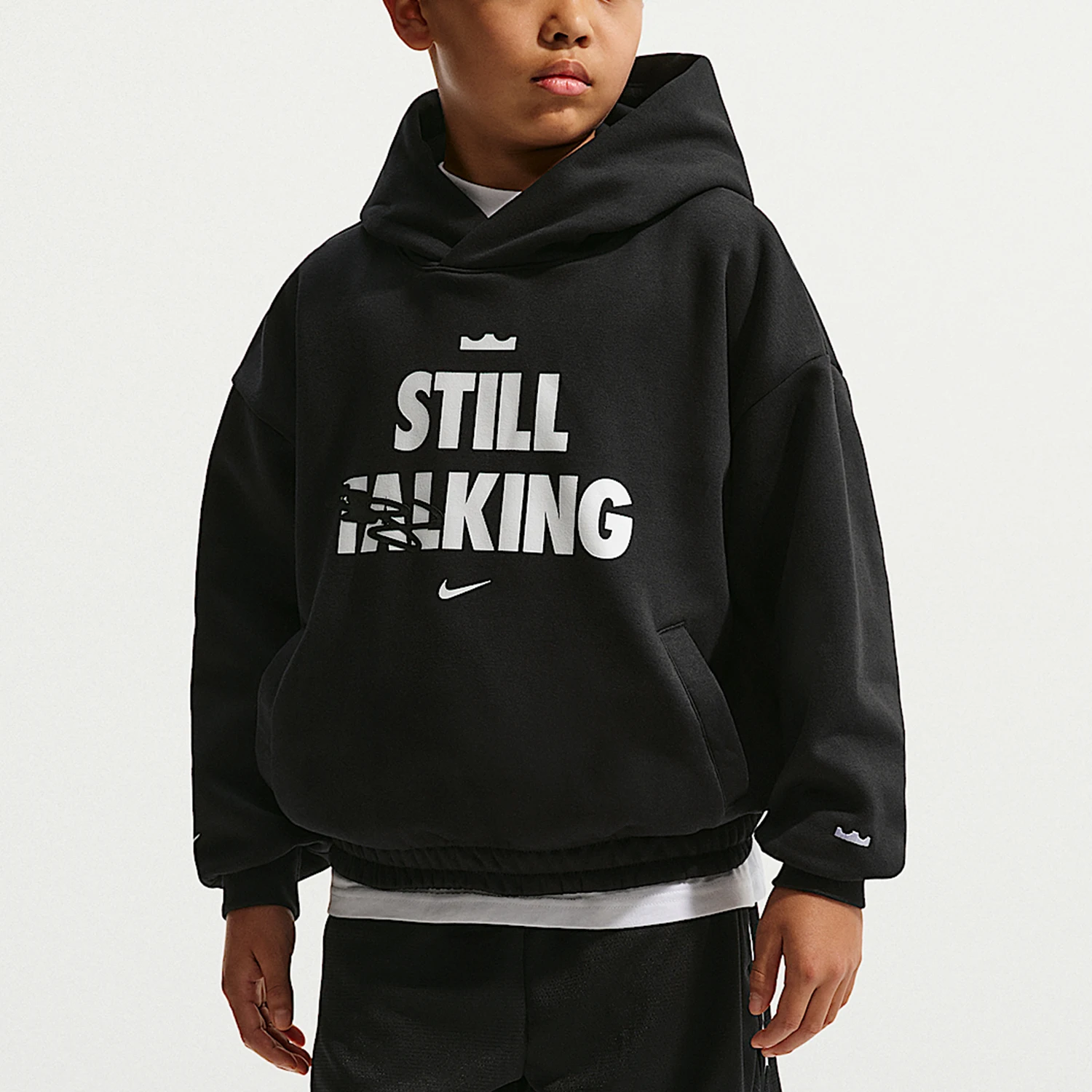 

Nike Authentic Autumn Winter Youth Fleece Basketball Hoodie Long Sleeve Classic Hoodie IQ0269-010