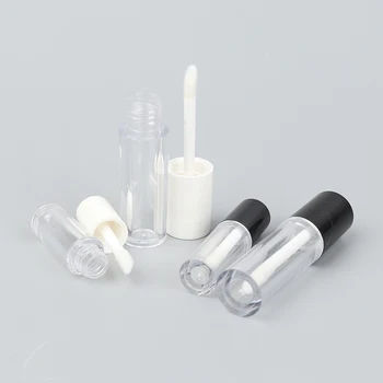 뚜껑이 있는 립 밤 튜브 용기, 빈 립스틱 병, 립 글로스 튜브, 화장품 샘플 용기, 1ml, 2.5ml 