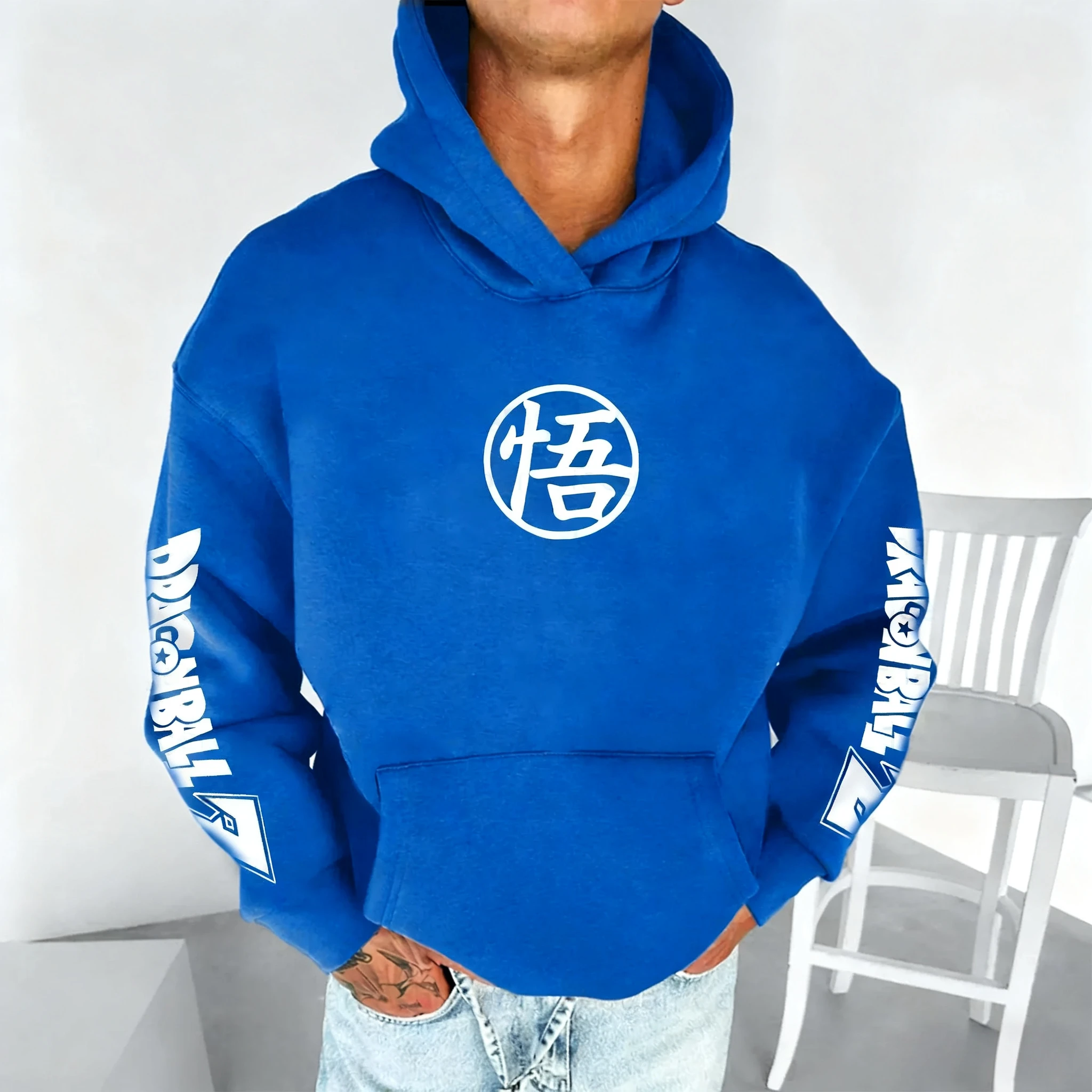Dragon Ball Co-branded Hoodie Autumn/Winter New Men's and Women's Anime Printed Loose Casual Harajuku Parent Child Sweater Top