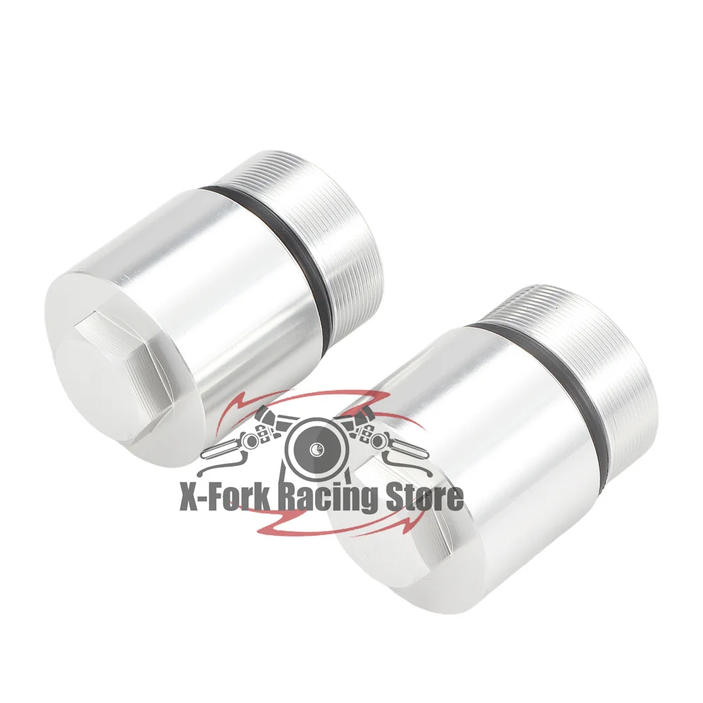 Preload Fork Upper Caps Bolts For KAWASAKI NINJA 400 2011-2014 ZR400 Zephyr X 2002-2007 ZRX400 2004-2008 ZR750 Z750S 2003-2006