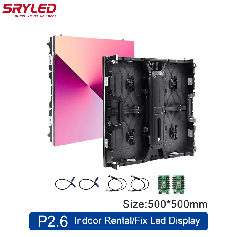 

SRYLED Indoor LED Video Wall P2.6 P2.976 P3.91 1/16 Scan High Refresh Bussiness Wedding Background Rental LED Display Screen