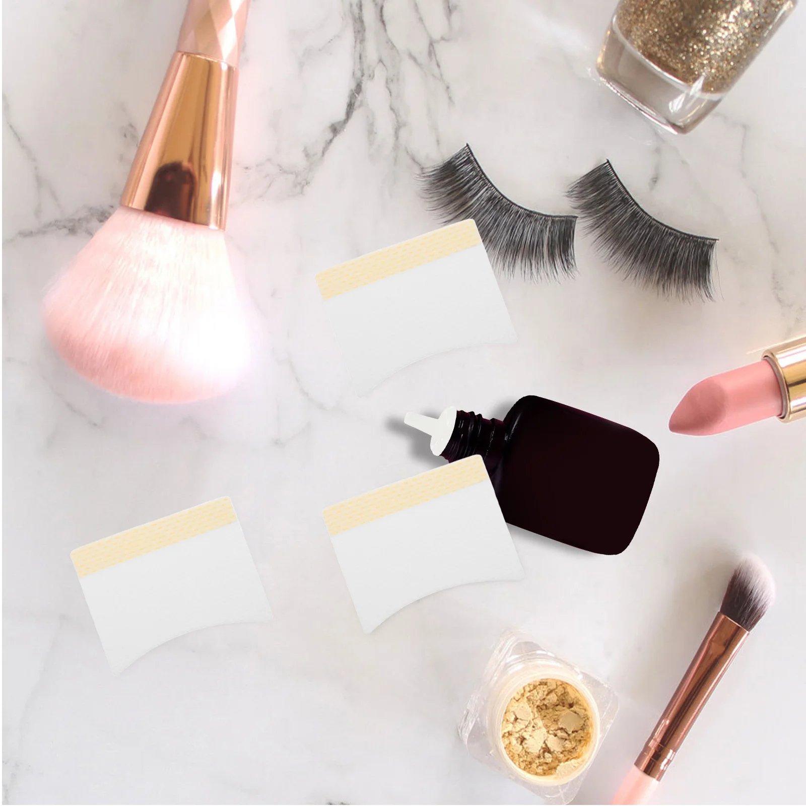 40 個のコットンパッドまつげ除去用糸くずの出ない再利用可能なスタイルメイクアップワイプ多機能アイケアフェイシャルトナーの塗布