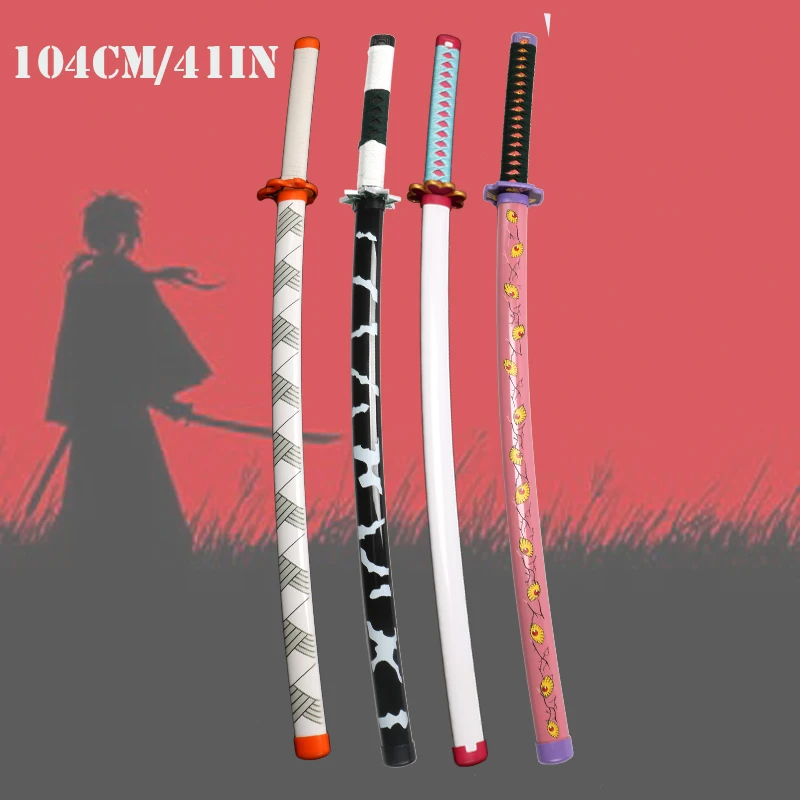 104cm-yoriichi-nichirin-sword-bamboo-blade-anime-cosplay-katanas-toy-prop-with-white-belt-and-sword-stand