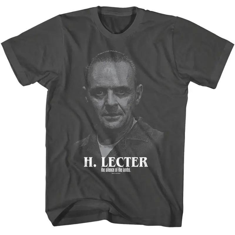 Camiseta para hombre con foto de busto nebuloso de la película H Lecter Silence Of The Lambs