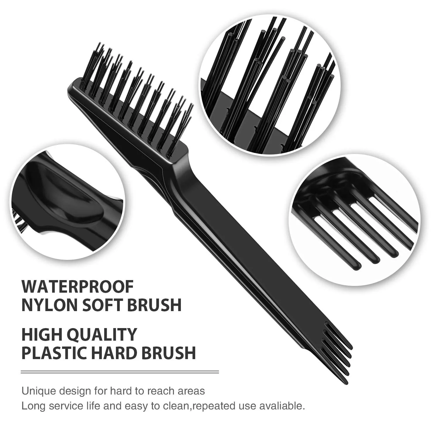 4Pcs Hair Brush Cleaning Tool Comb Cleaning Hairbrush Hair Brush Cleaner Rake for Removing Dirt Home and Salon Use