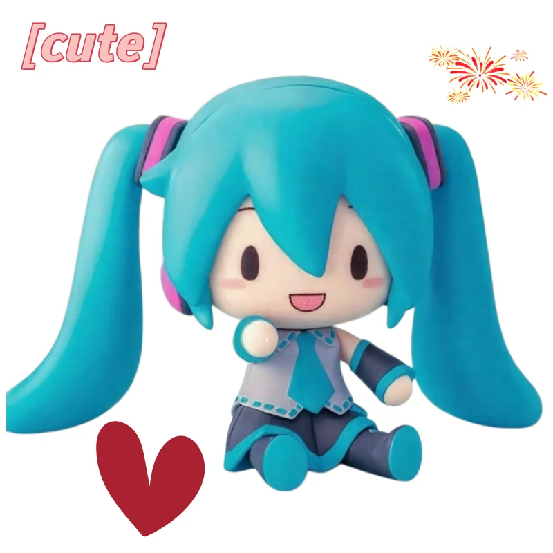 Niedliche Hatsune Miku Chibi Anime-Figur - Versandbereit, Sofort Lieferbar |   Perfekte Schreibtischdekoration & Geschenk für Freunde und beste Kumpeln