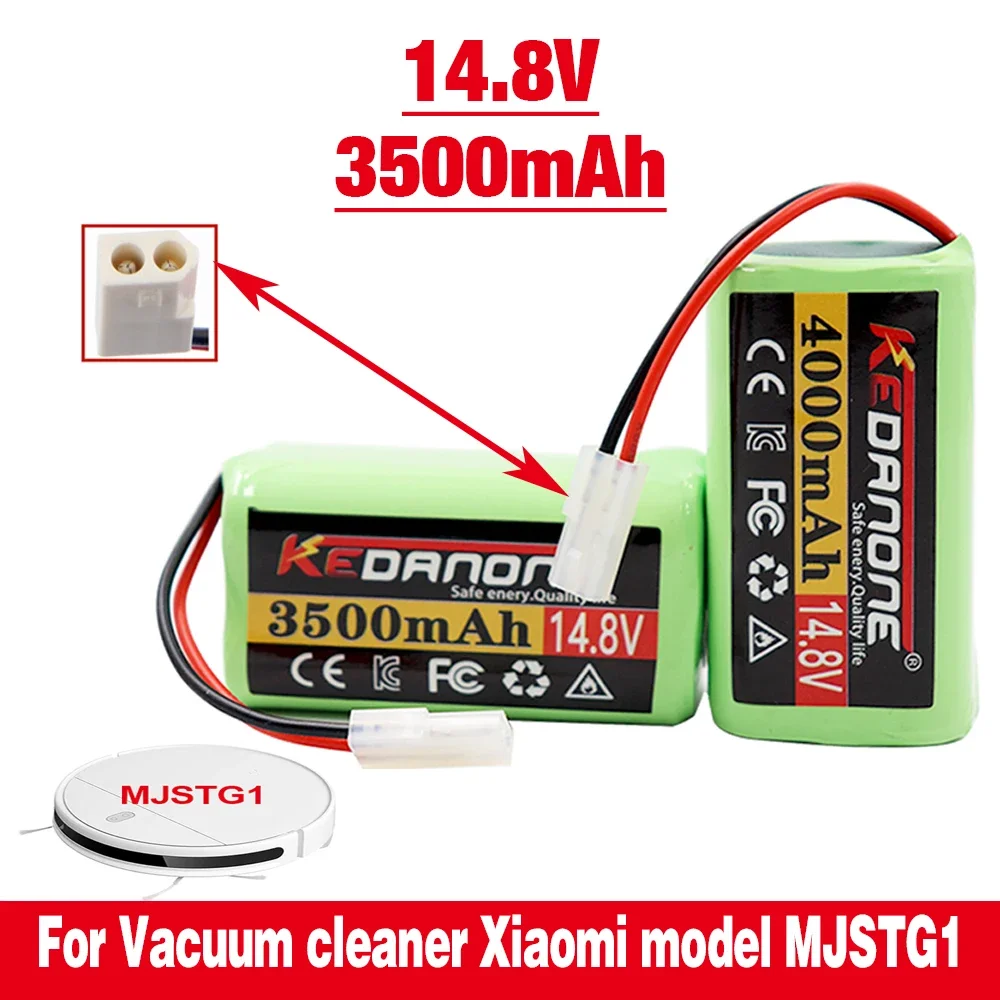 

14.8V 3500mAh lithium-ion battery, 18650 battery pack for Xiaomi G1 Mi Essential MJSTG1 SKV4136GL robot vacuum cleaner