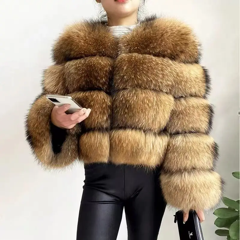 2025 женская элегантная шуба из лисьего меха