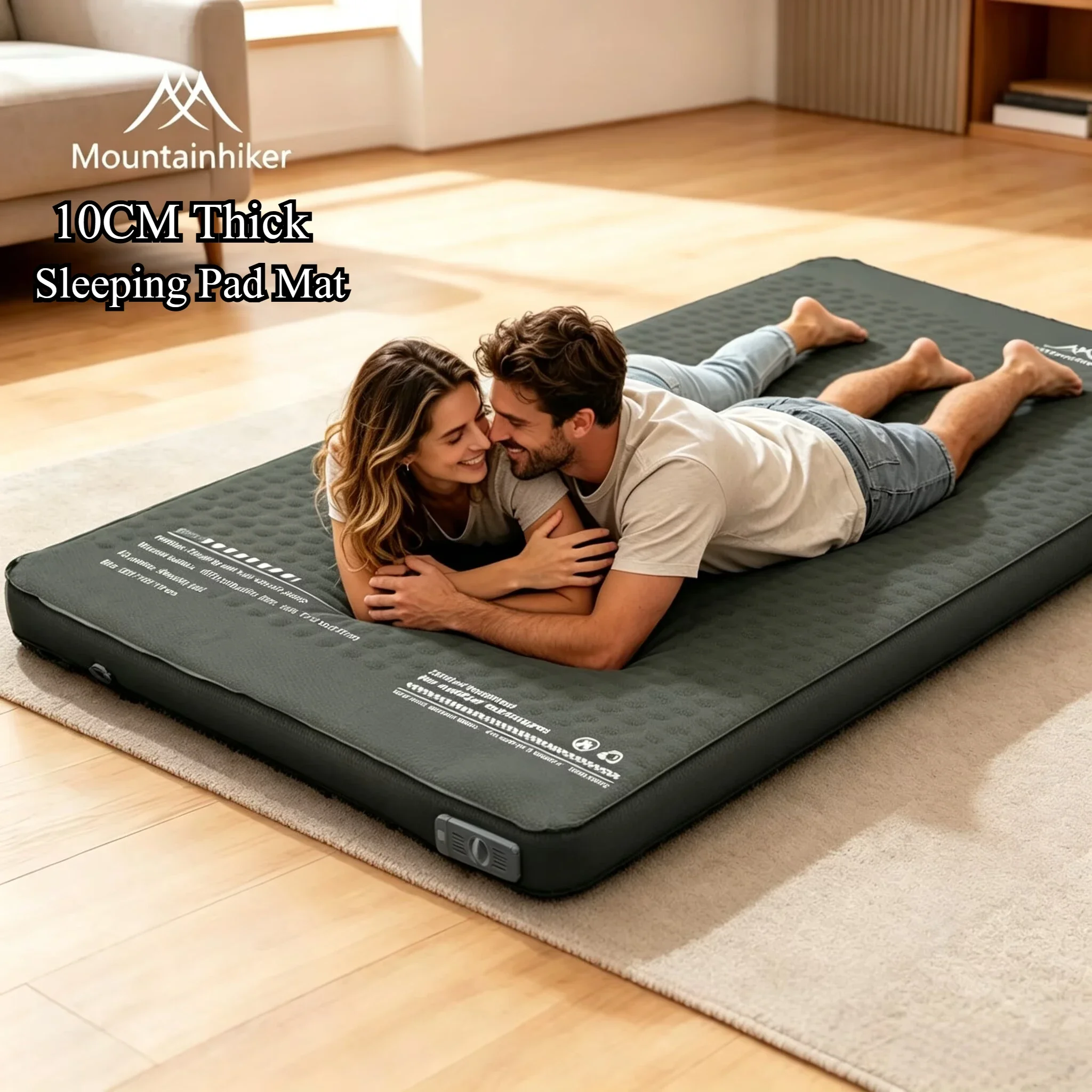 New Thickened Sponge Pad,Portable Outdoor Mattress, with Integrated Air Pump for Inflation and Deflation,Self-inflating Mattress