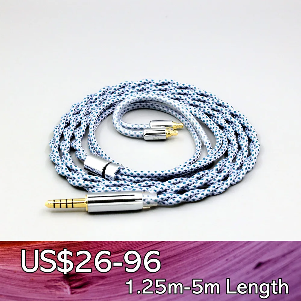 

99% Pure Silver Mix Graphene OCC Shielding Earphone Cable For Sennheiser IE100 IE400 IE500 Pro LN008632