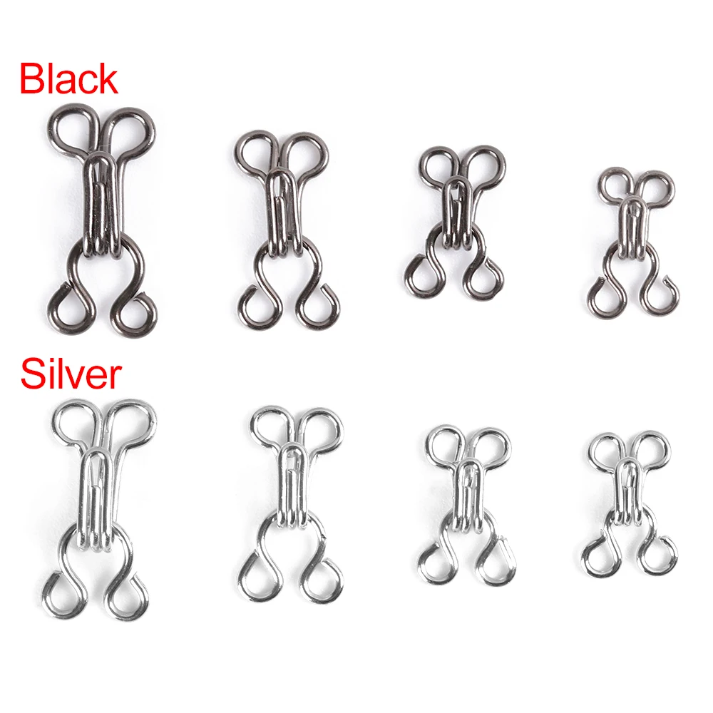 100Pcs Metal Buckle Invisible Underwear Sewing Hook Collar Button Hooks Eyes Clothing Sweater Buckles DIY Sewing Accessories