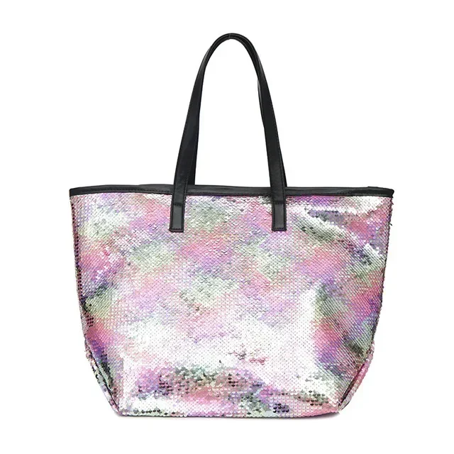 2022 Colorful Sequin Beach Handbag Women Simple Shoulder bag Hot Sale Crystal Tote Female High capacity Shopping Bag