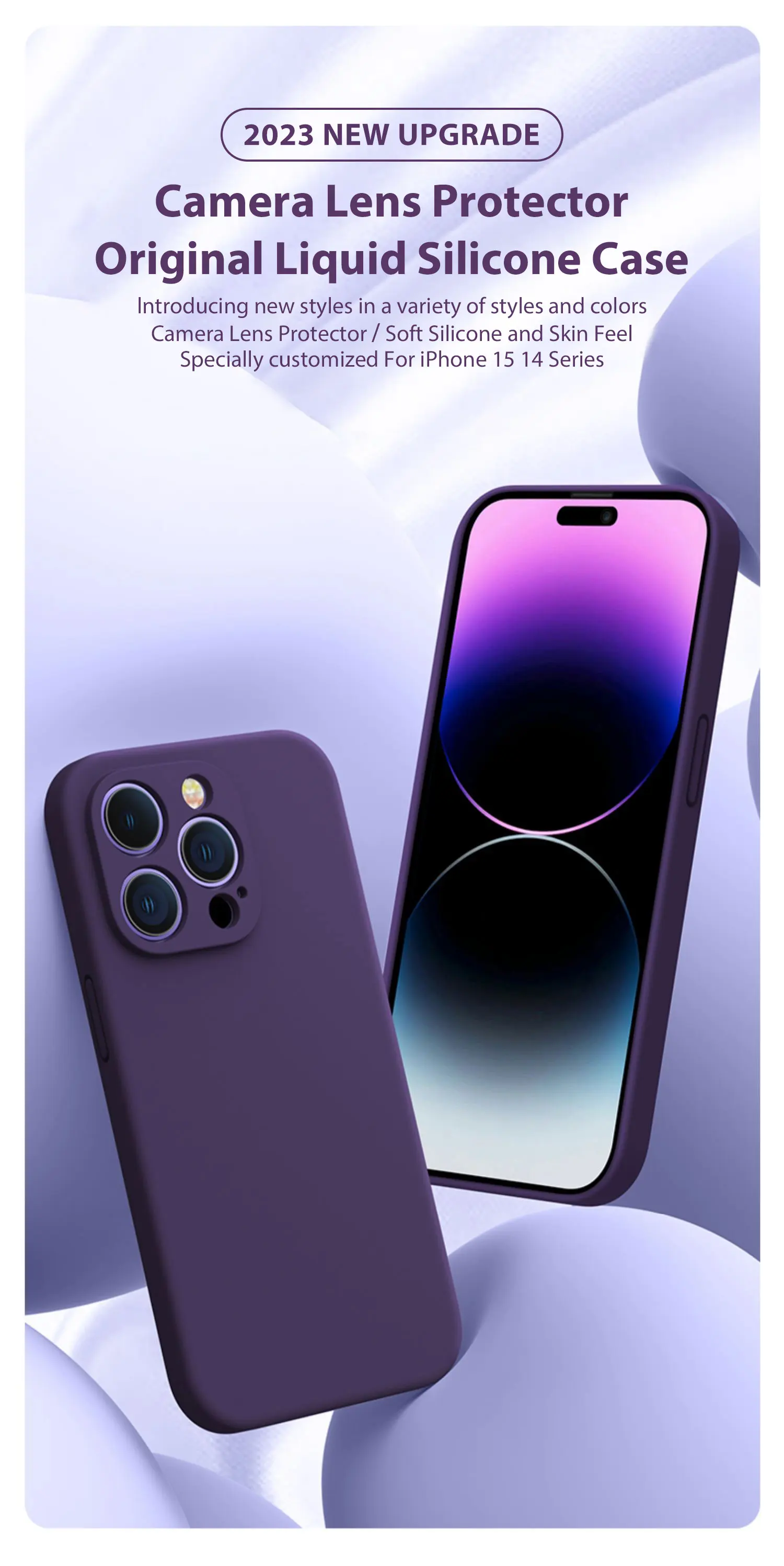 Luxury Liquid Silicone Phone Case For iPhone 18 17 Pro Max Air 14 15 Plus 11 16 Pro 13 12 Mini Soft Shockproof Protection Cover