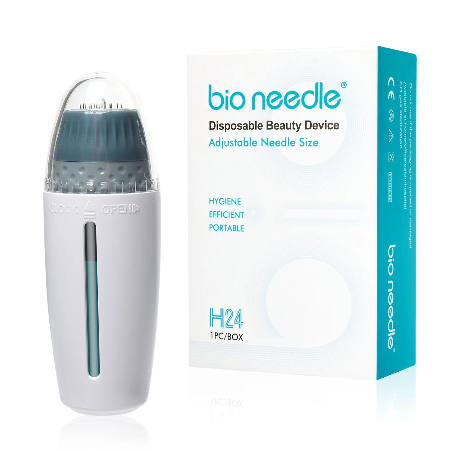 hello-face-derma-stamp-titanium-microneedle-bio-needle-h24-hydra-needle-efficient-adjustable-needle-025-mm-de-comprimento-da-agulha