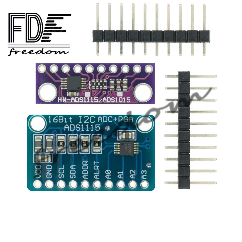 16 Bit I2C ADS1115 Module ADC 4 Channel Lucky With Pro Gain Amplifier RPi